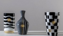 Versace has launched a collection of Murano glass vases in collaboration with Venini