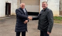 President of the Association StekloSouz of Russia Viktor Osipov visited a foam glass plant in the Leningrad Region